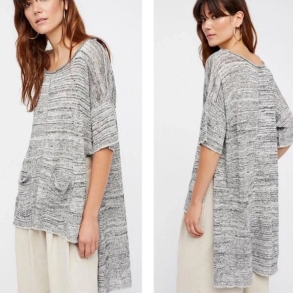 𝅺free People Melange Light Bright Hi-Lo Sweater 
Size‎ XS - Picture 1 of 9